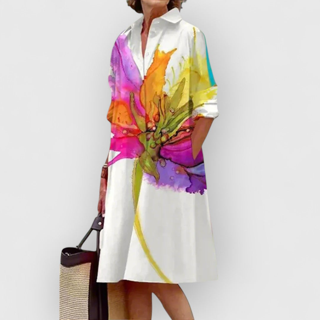 Tarah | Floral White Dress