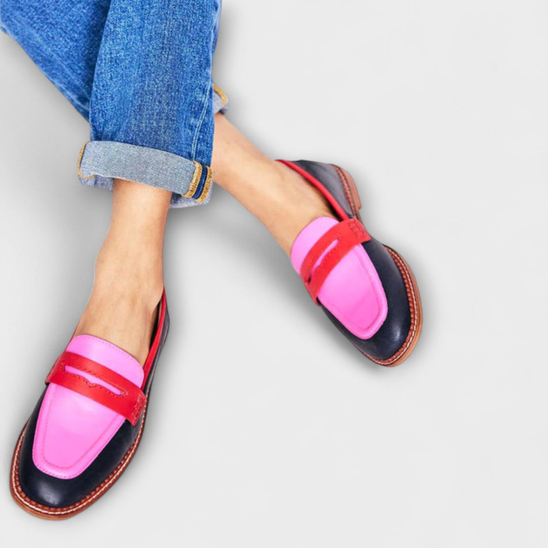 Blair – Round Toe Colorful Strap Slippers