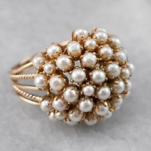 Eliza™ - Pearl Waterfall Ring