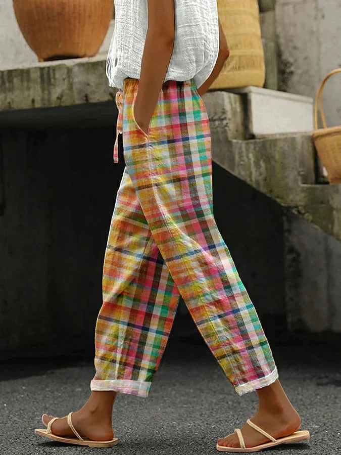 Rose™ – Plaid Loose Trousers for Women