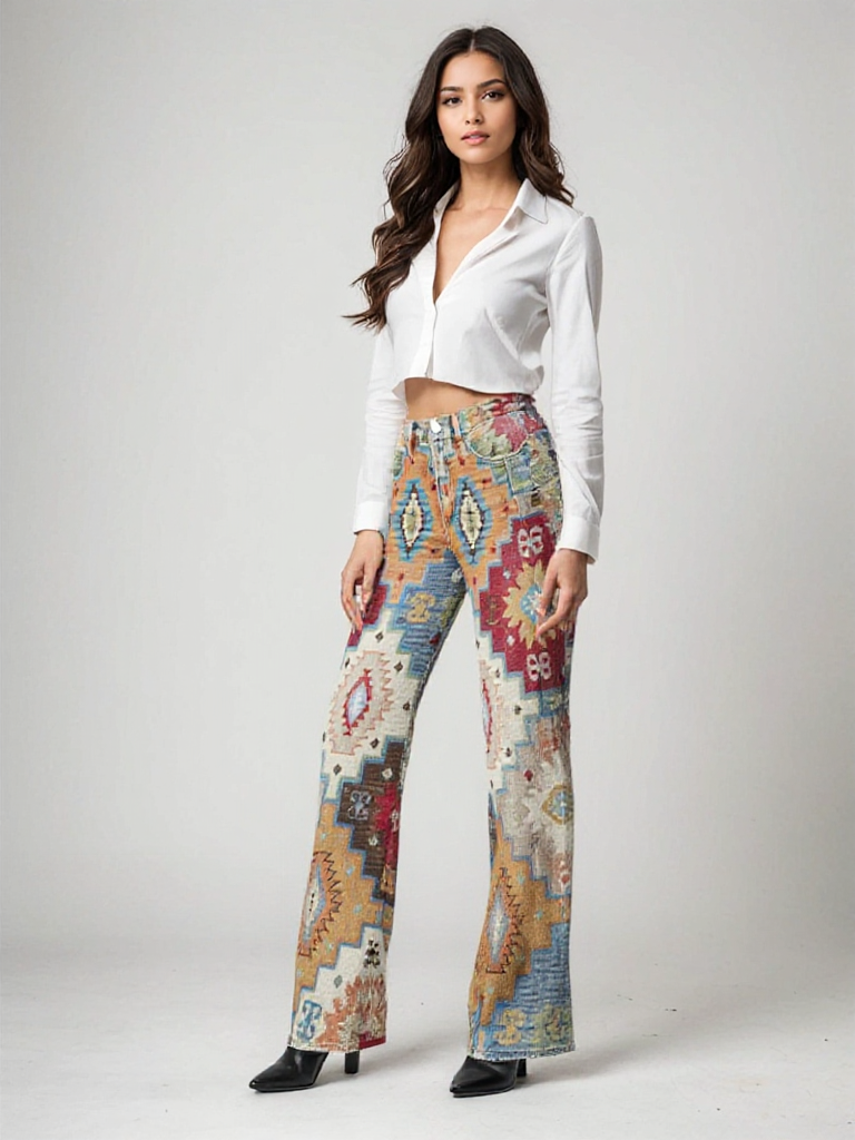 Sara | Wide Leg Bohemian Vintage Pants