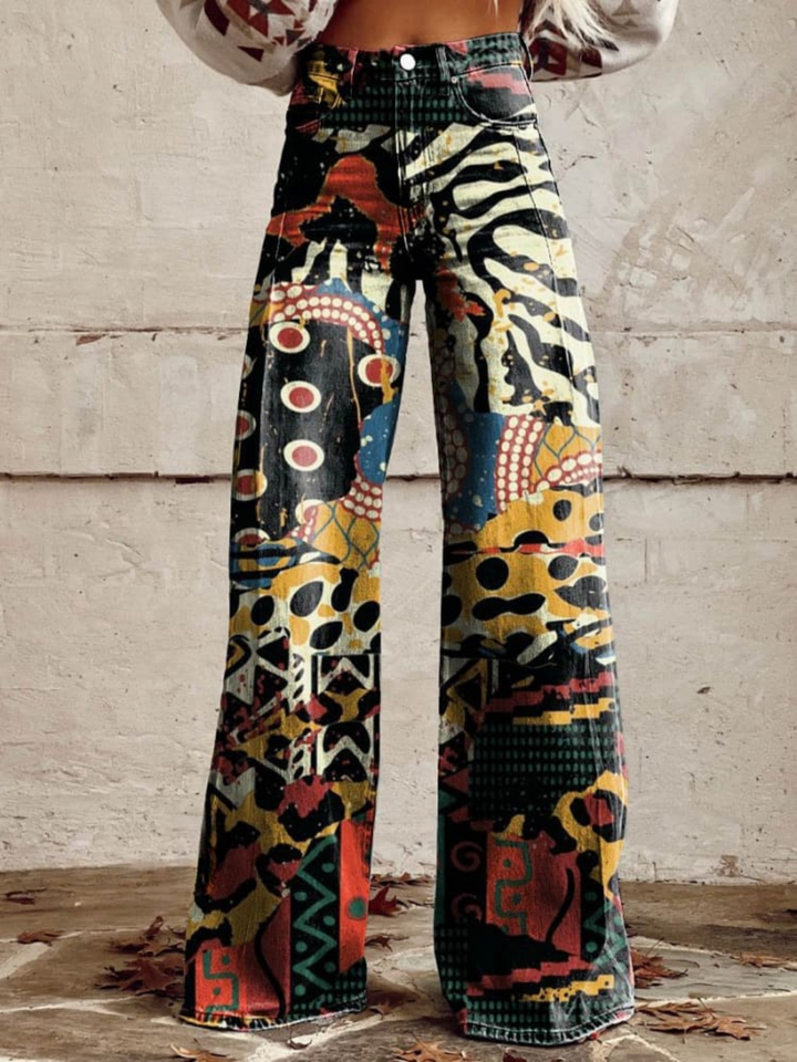 Sandra | Eclectic Art Wide Leg Pants