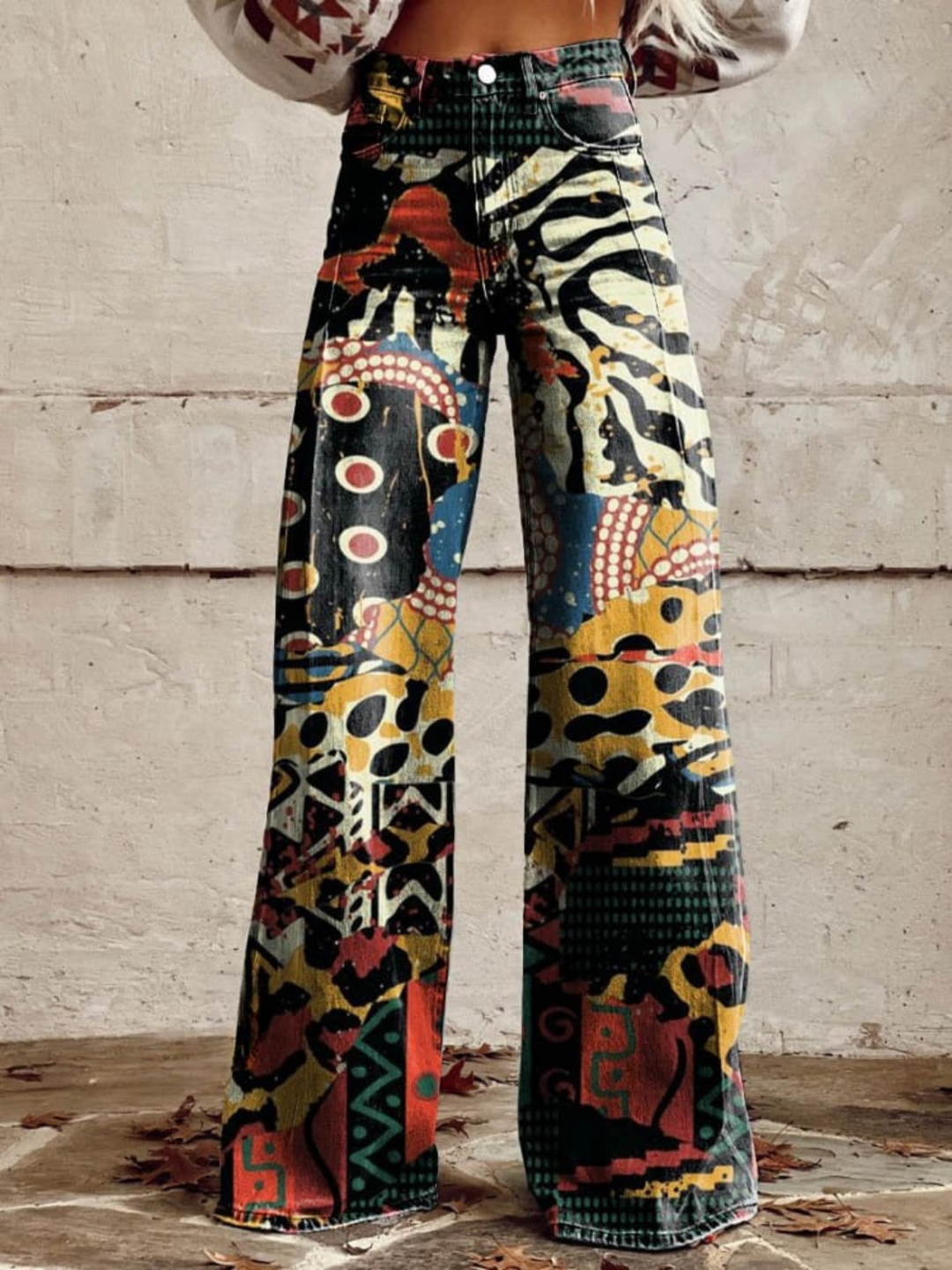 Sandra | Eclectic Art Wide Leg Pants
