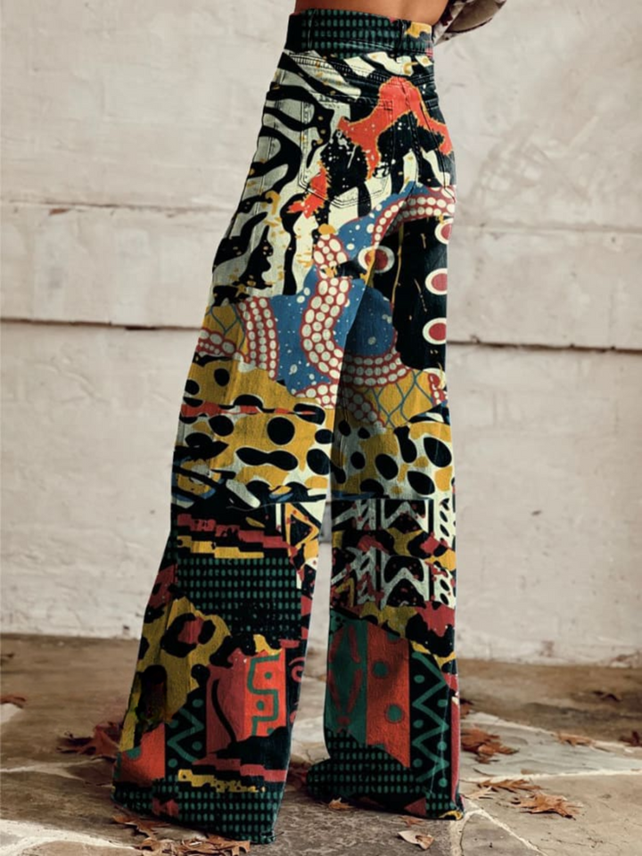 Sandra | Eclectic Art Wide Leg Pants