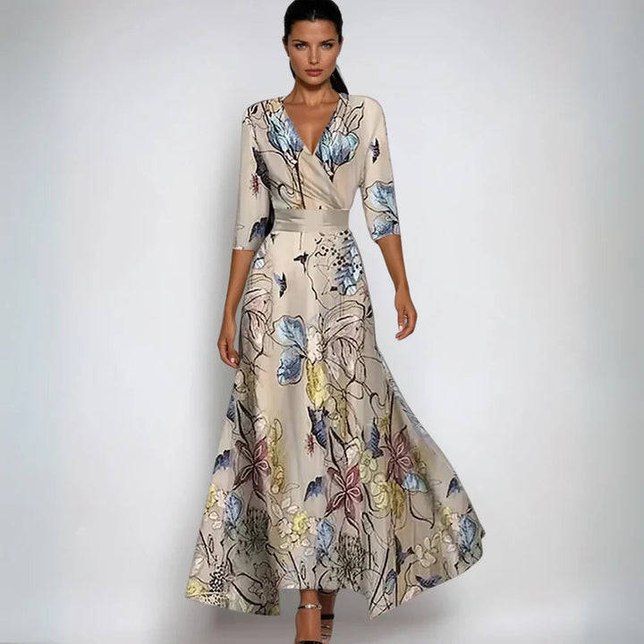Eliza™ | Elegant Floral Dress Feel Confident