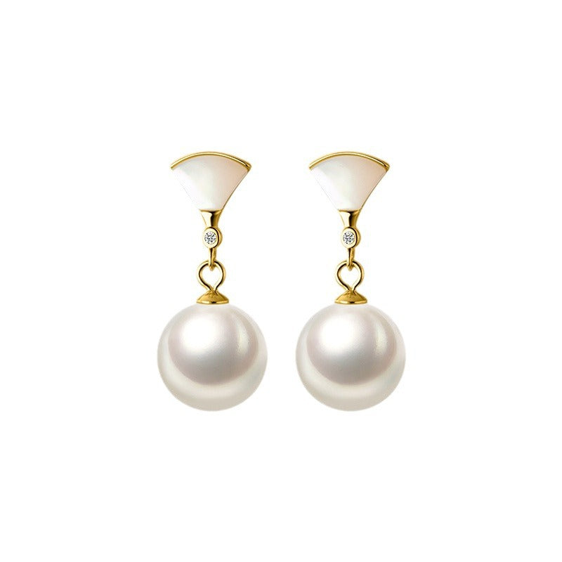 Lyca™ - Fashionable Gold Pearl Earrings