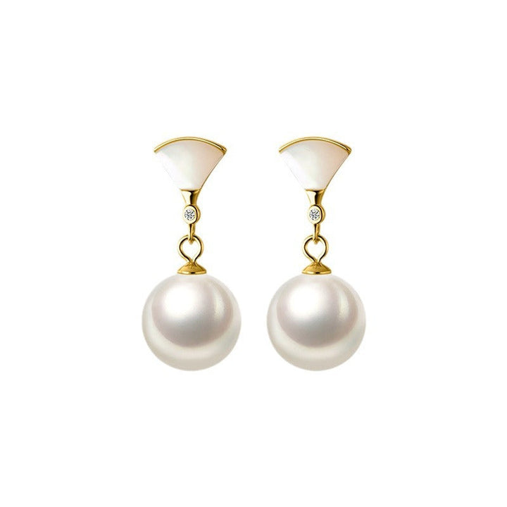Lyca™ - Fashionable Gold Pearl Earrings