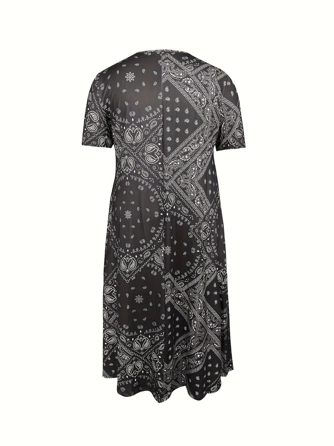 Yuki™-Casual Paisley Print Dress