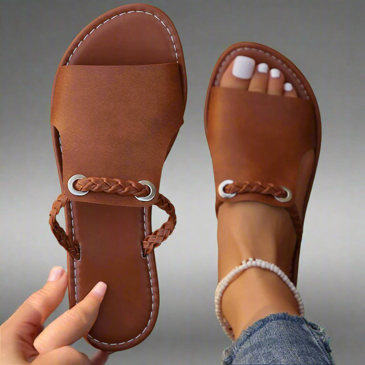 Katelina | Handmade Flat Sandals Made from Premium Material