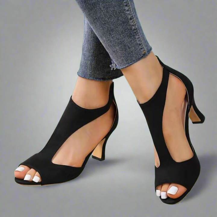 Heidrun | Elegant Comfort Sandals with Heel