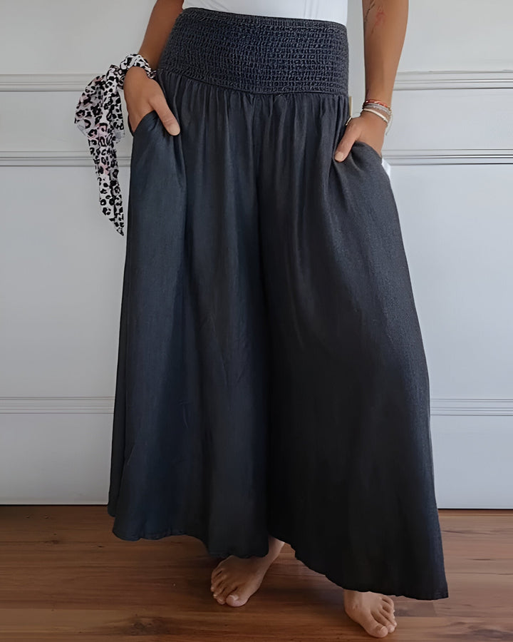 Éléonore™ - Elastic Fashionable Loose Pants with Pockets