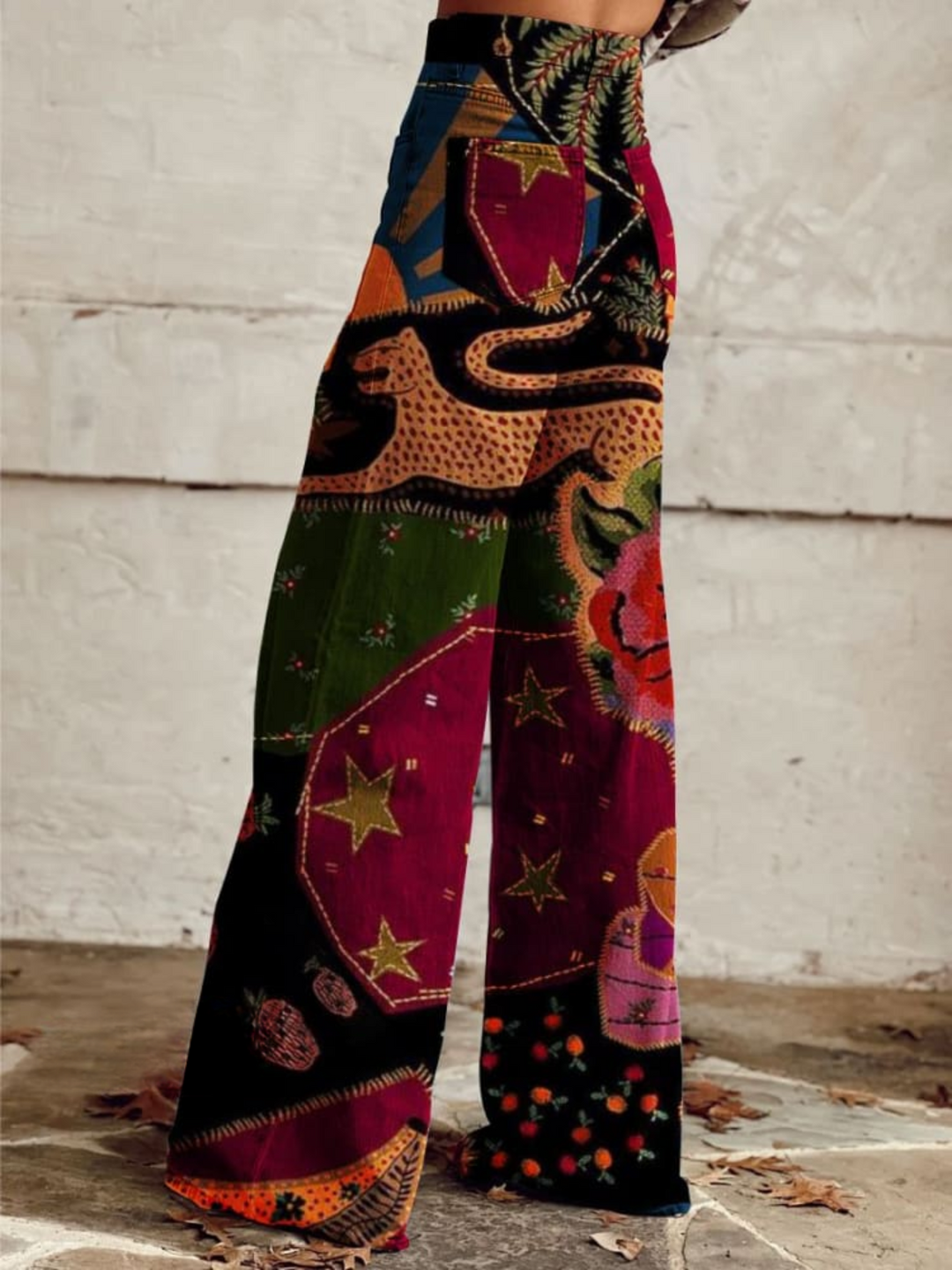 Teresa | Vintage Bohemian Wide Leg Pants