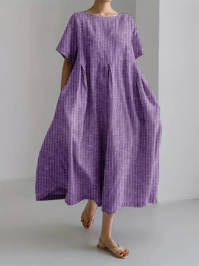 BIANCA | Comfortable Cut and Retro Style Daily Long Dress