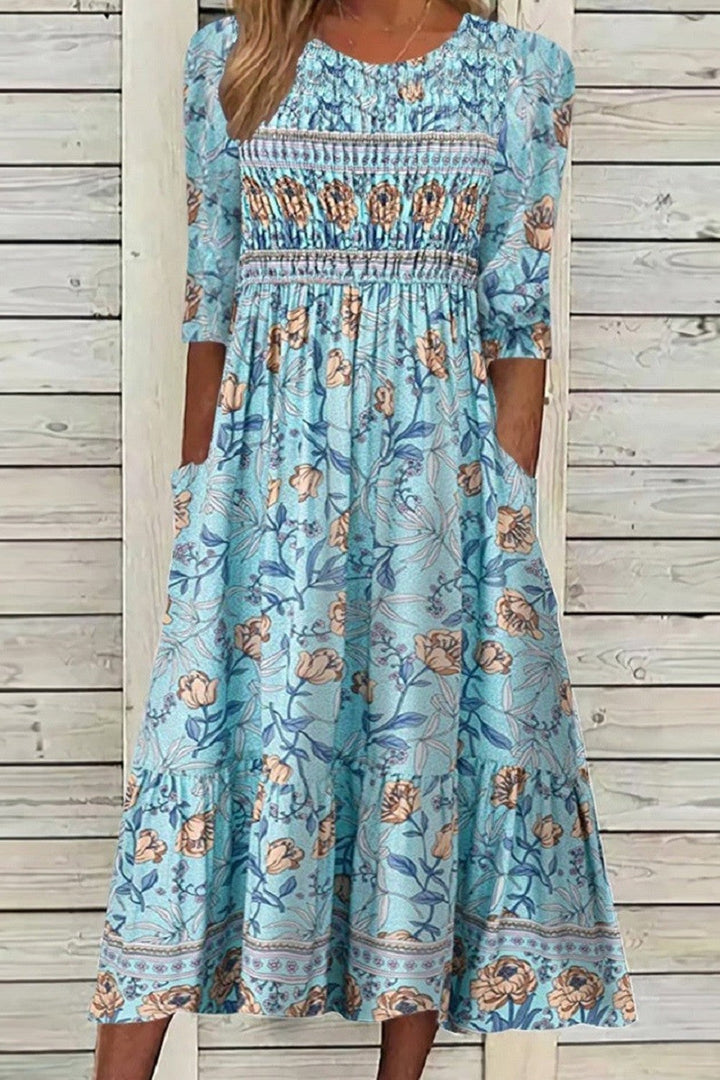 JOSIE | FLOWING DRESS WITH TUMMY COVERAGE
