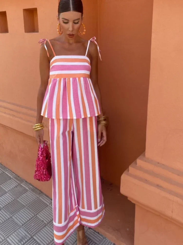 Hanne™ | Patterned Summer Pants Outfit