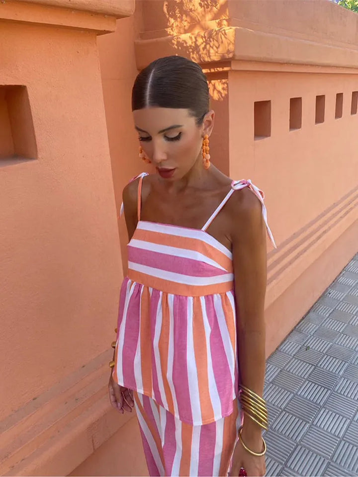 Hanne™ | Patterned Summer Pants Outfit