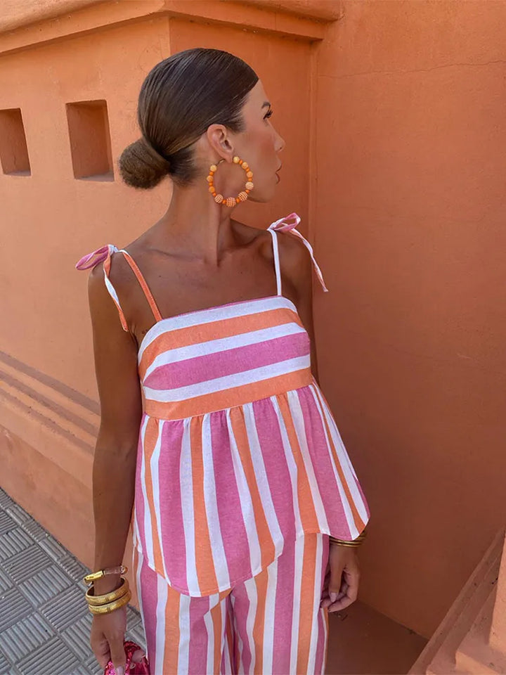 Hanne™ | Patterned Summer Pants Outfit