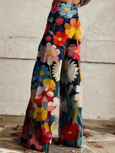 Bohemian Wide Leg Trousers