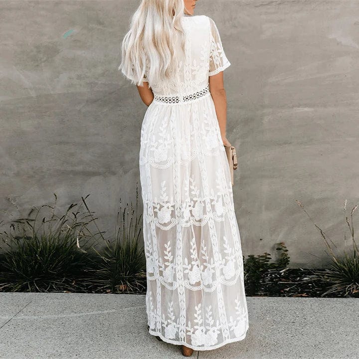 Anika™ | Ibiza Style Lace Maxi Dress