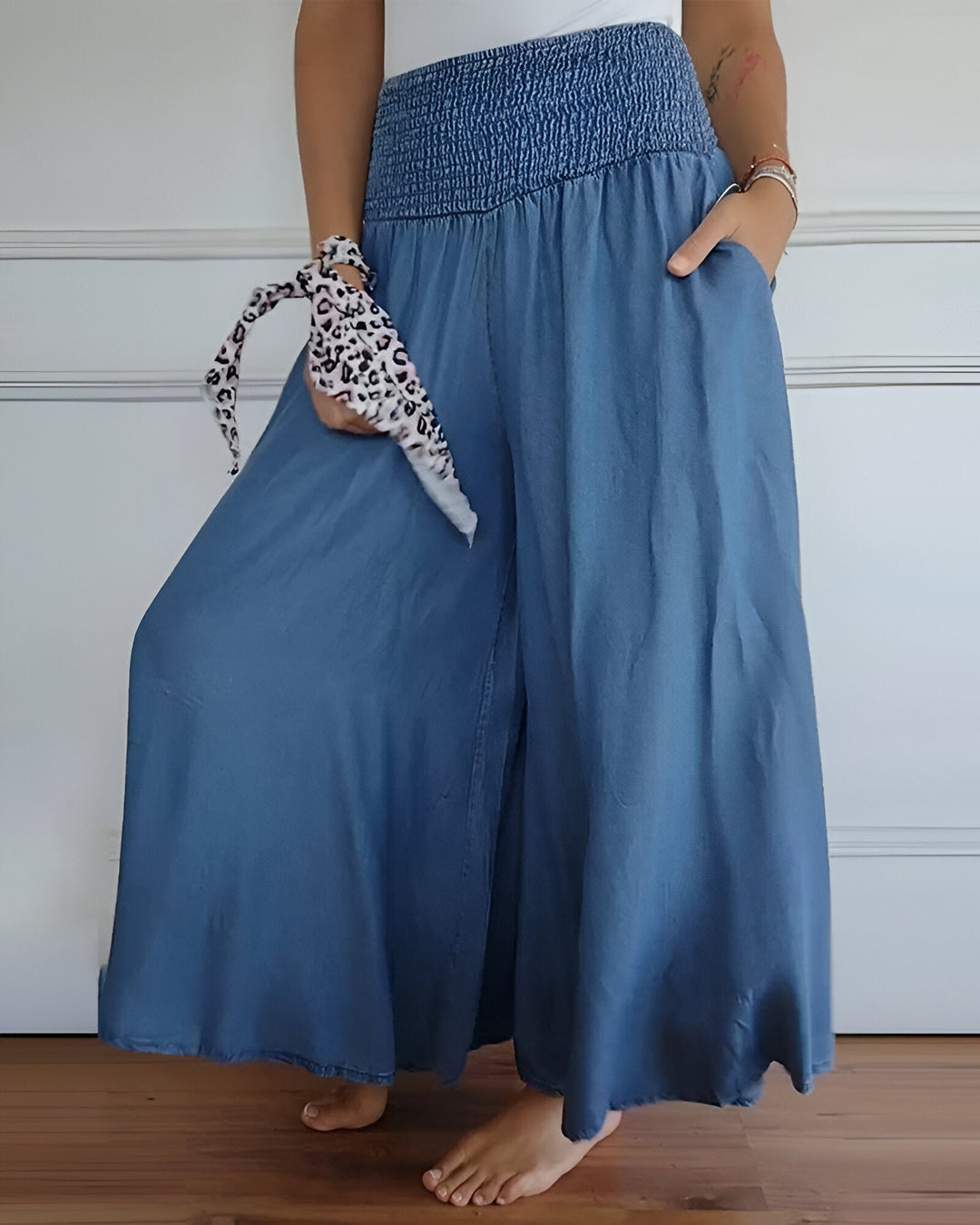 Éléonore™ - Elastic Fashionable Loose Pants with Pockets