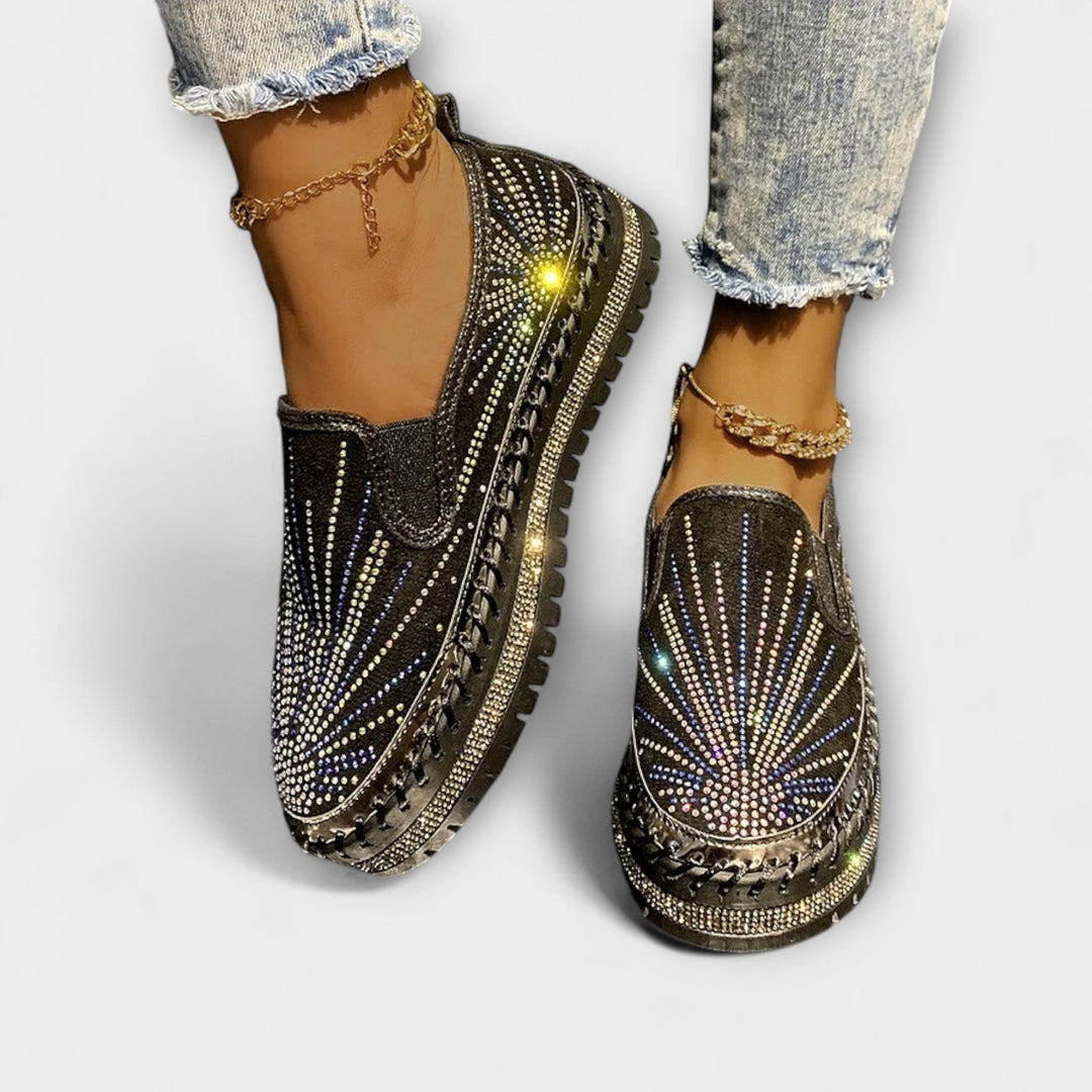 Sable – Crystal Gemstone Decorated Shoes