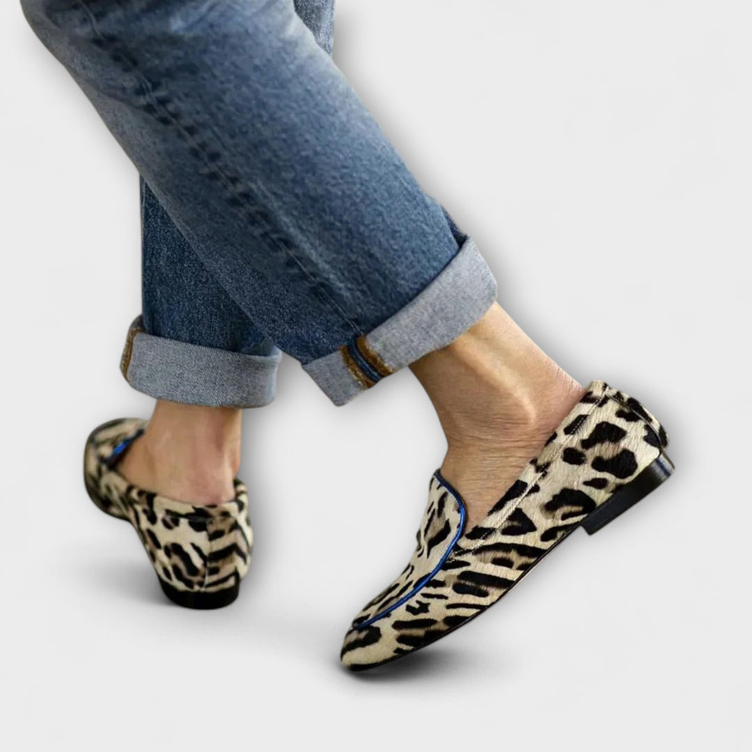 Greer – Lion Pattern Casual Loafers