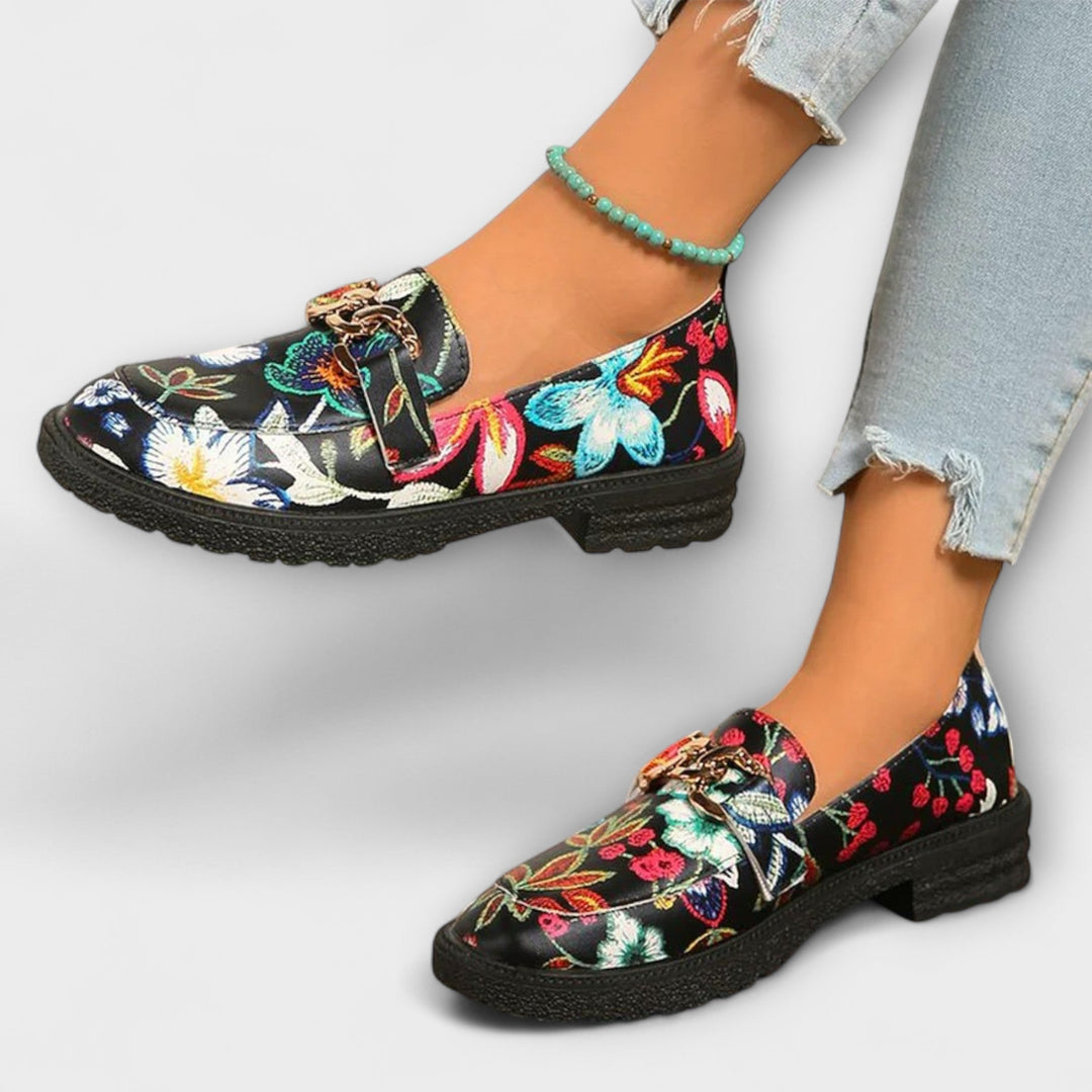 Orla – Floral Pattern Colorful Loafers
