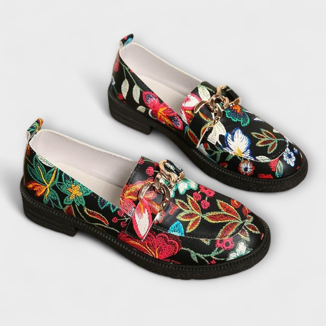 Orla – Floral Pattern Colorful Loafers