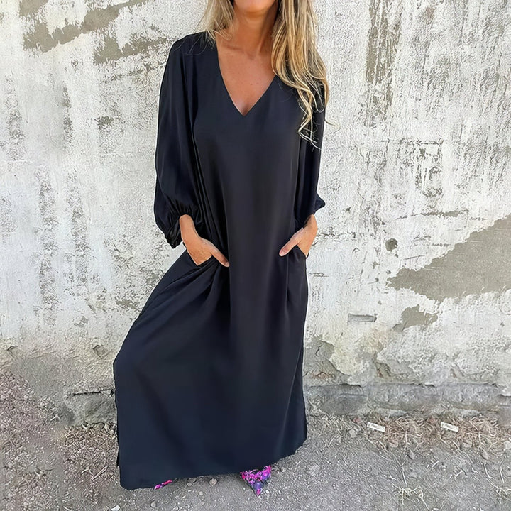 Lisana™ | Pocketed Boho Maxi Dress