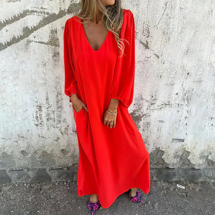 Lisana™ | Pocketed Boho Maxi Dress